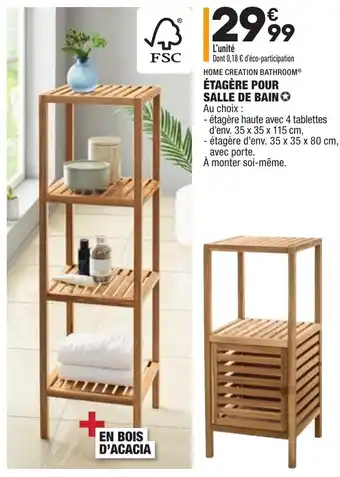 ALDI Étagère pour salle de bain offre