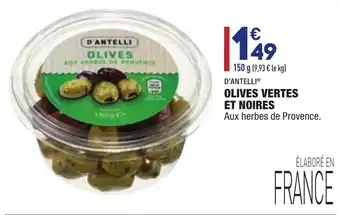Olives vertes et noires