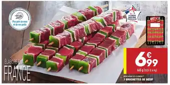ALDI 7 brochettes de bœuf offre