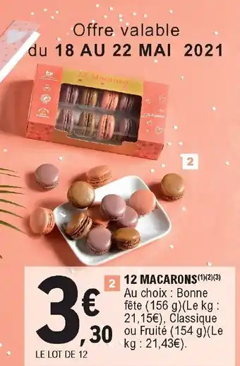 E.Leclerc 12 Macarons offre