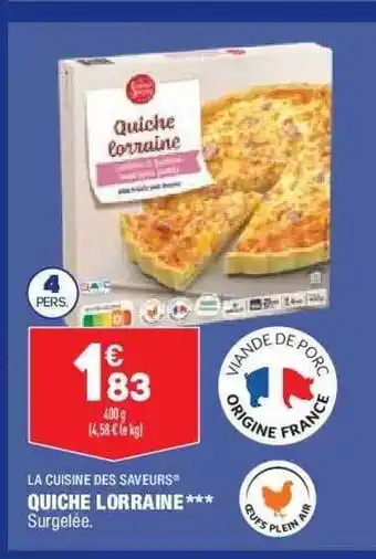 ALDI Quiche Lorraine La Cuisine Des Saveurs offre