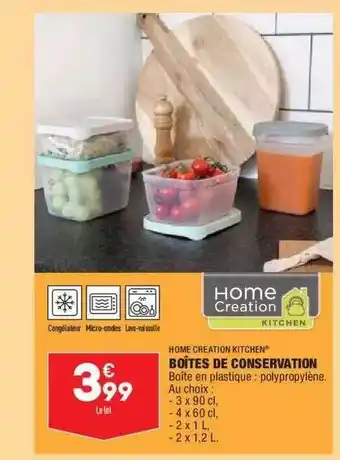 ALDI Boîtes De Conservation Home Creation Kitchen offre