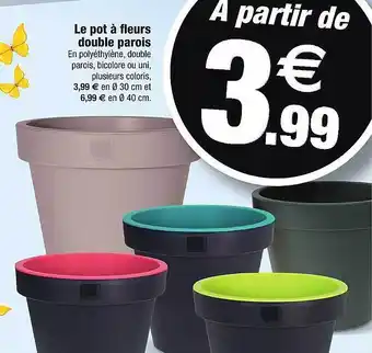 Bazarland Le Pot à Fleurs Double Parois offre