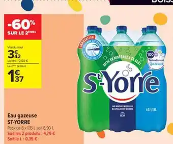 Carrefour Contact Eau Gazeuse St-yorré offre