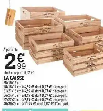 Centrakor La Caisse offre