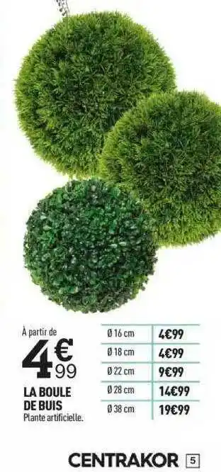 Centrakor La Boule De Buis offre