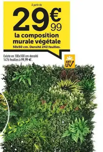 Centrakor La Composition Murale Végétale offre
