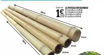 Centrakor Le Poteau En Bambou offre