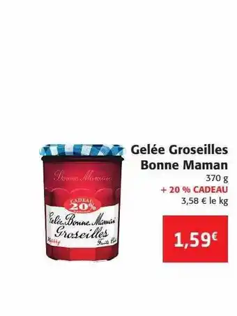 Colruyt Gelée Groseilles Bonne Maman offre