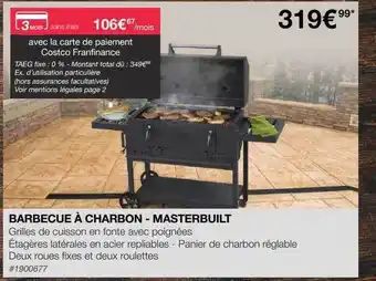 Costco Barbecue à Charbon - Masterbuilt offre