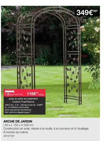 Costco Arche De Jardin offre