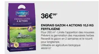 Costco Engrais Gazon 4 Actions 1.5 Kg Fertiligène offre