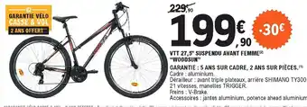 E.Leclerc VTT 27,5 Suspendu Avant Femme offre