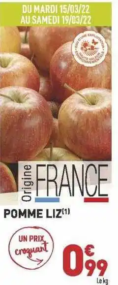Grand Frais Pomme Liz offre