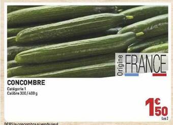 Grand Frais Concombre offre