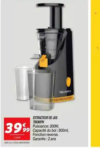 Netto Extracteur De Jus Triomph offre