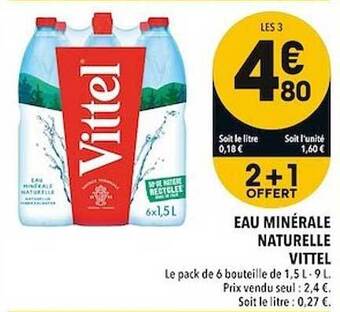 Supeco Eau Minérale Naturelle Vittel offre
