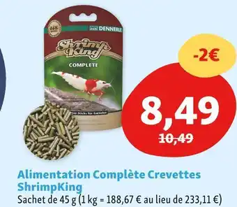 Alimentation complĂšte crevettes shrimpking