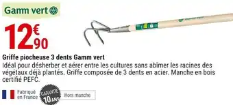 Gamm vert Gamm vert griffe piocheuse 3 dents offre