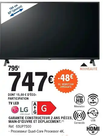 E.Leclerc TV LED LG offre