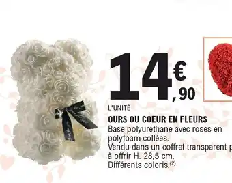 E.Leclerc Ours ou Coeur en Fleurs offre