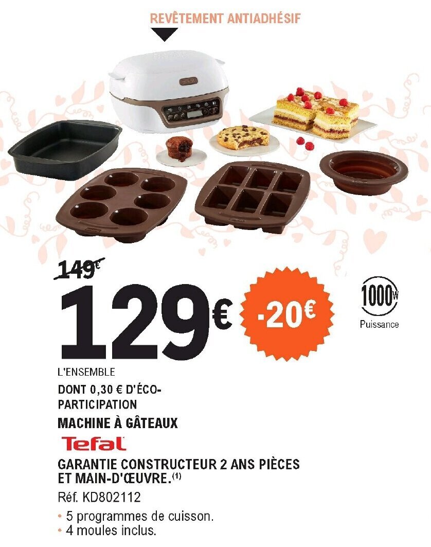 Promo Machine A Gateaux Chez E Leclerc