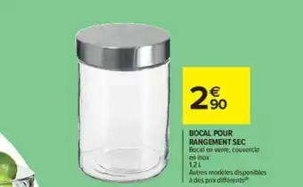 Carrefour Market Bocal pour rangement sec offre