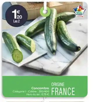 Carrefour Contact Concombre offre