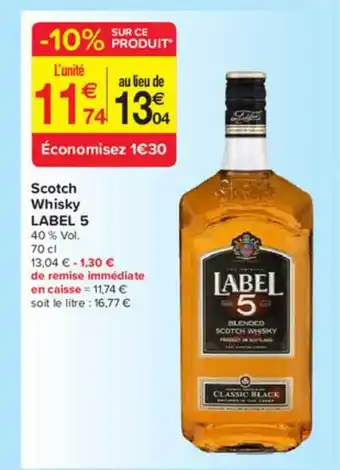 Scotch Whisky Label 5