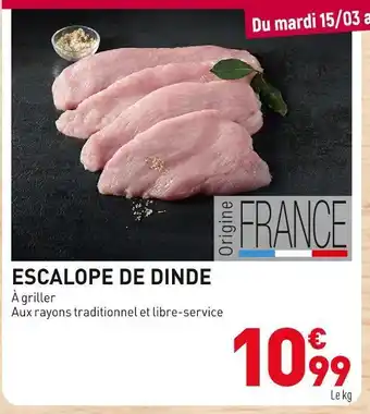 Escalope de dinde