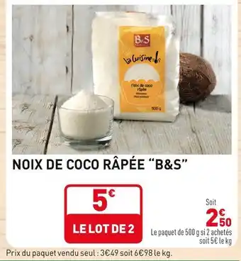 B&s noix de coco râpée