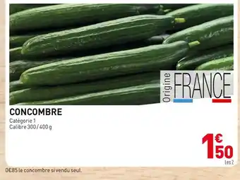 Grand Frais Concombre offre
