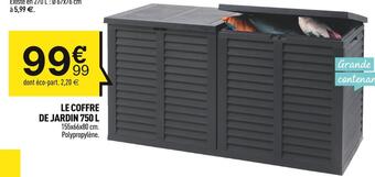 Centrakor Le coffre de jardin offre