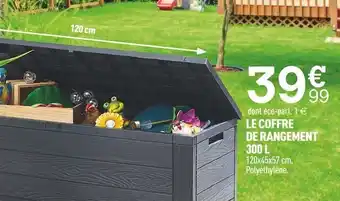 Centrakor Le coffre de rangement offre