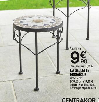 Centrakor La sellette mosaïque offre