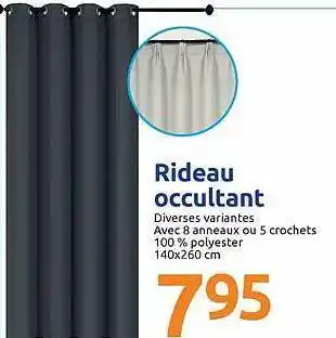 Action Rideau Occultant offre