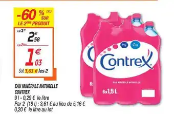 Netto Eau Minérale Naturelle Contrex offre