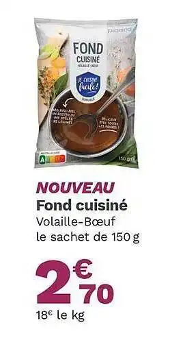 Picard Fond Cuisiné offre