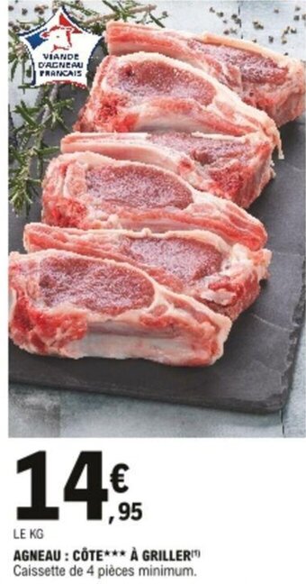 E.Leclerc Agneau côté à Griller offre