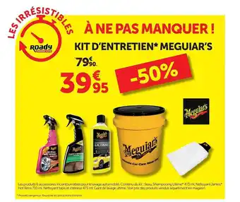 Roady Kit D'entretien Meguiar's offre