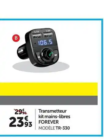 Roady Transmetteur Kit Mains-libres Forever offre