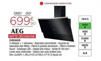 Extra Hotte Décorative Aeg offre