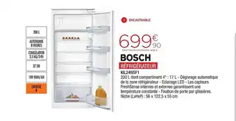 Extra Réfrigérateur Kil24ansf1 Bosch offre