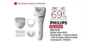 Extra épilateur Bre710.00 Philips offre