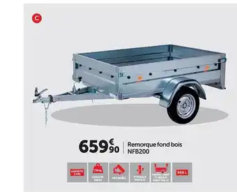 Roady Remorque Fond Bois Nfb200 offre