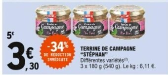 E.Leclerc Terrine de Campagne offre