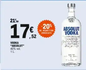 E.Leclerc Vodka Absolut offre