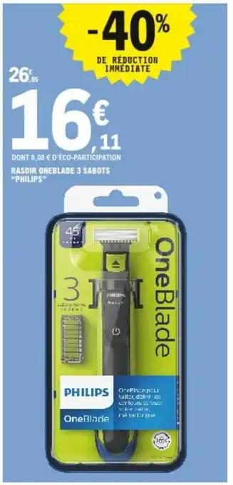 E.Leclerc Rasoir Oneblade 3 Sabots offre