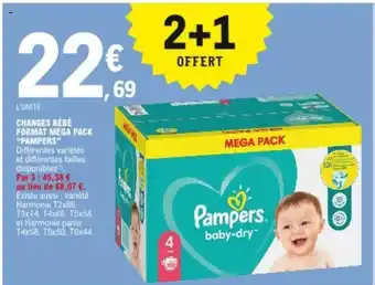 E.Leclerc Changes Bébé Format Mega Pack offre