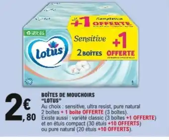 E.Leclerc Boîtes de Mouchoirs offre